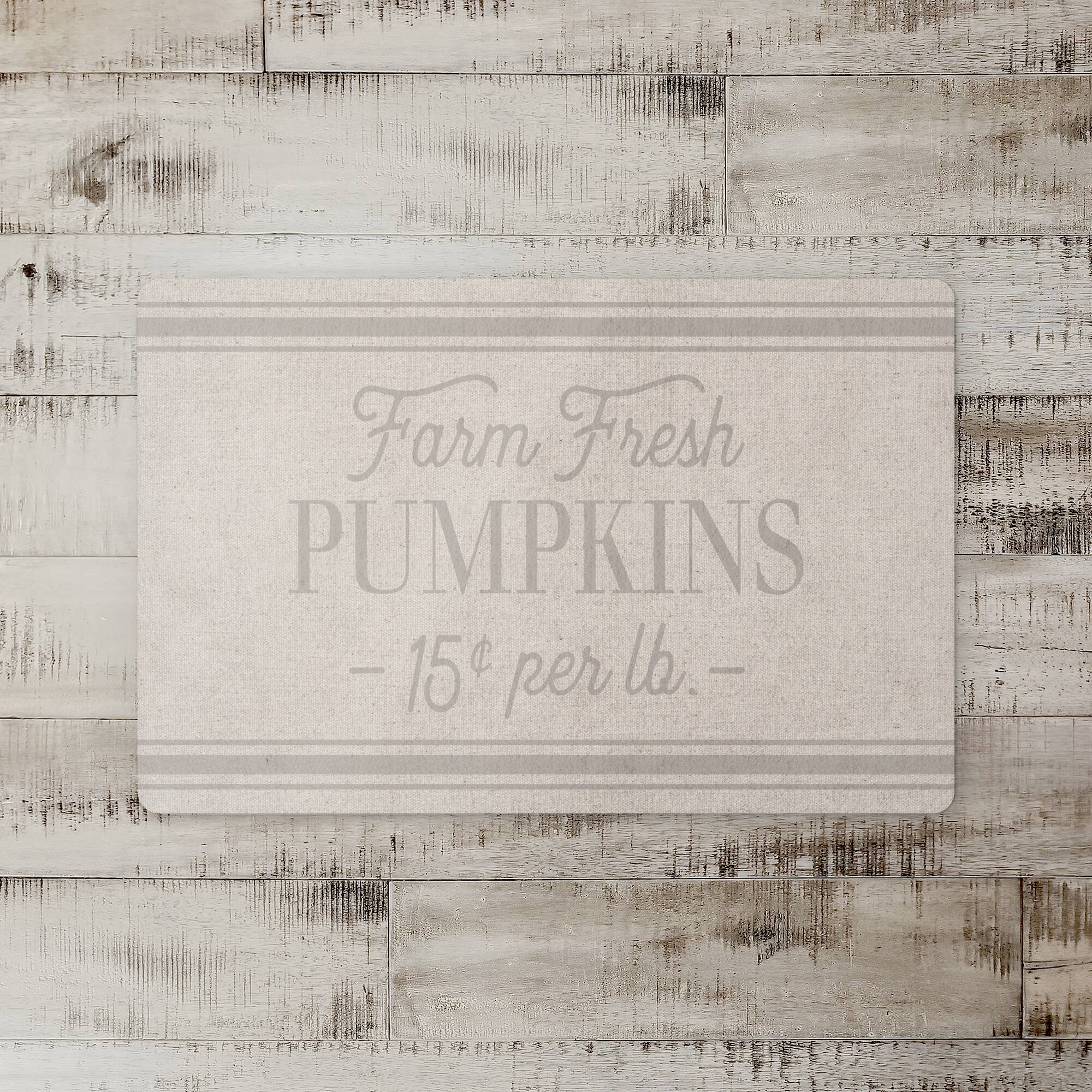 Farm Fresh Pumpkins Floor Mat